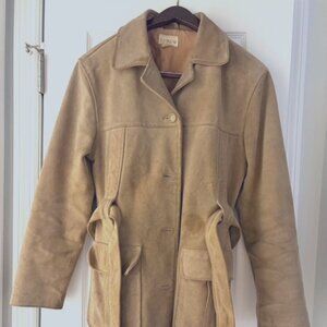 NO LONGER AVAILABLE J. Crew Vintage Suede Trench Coat size 6